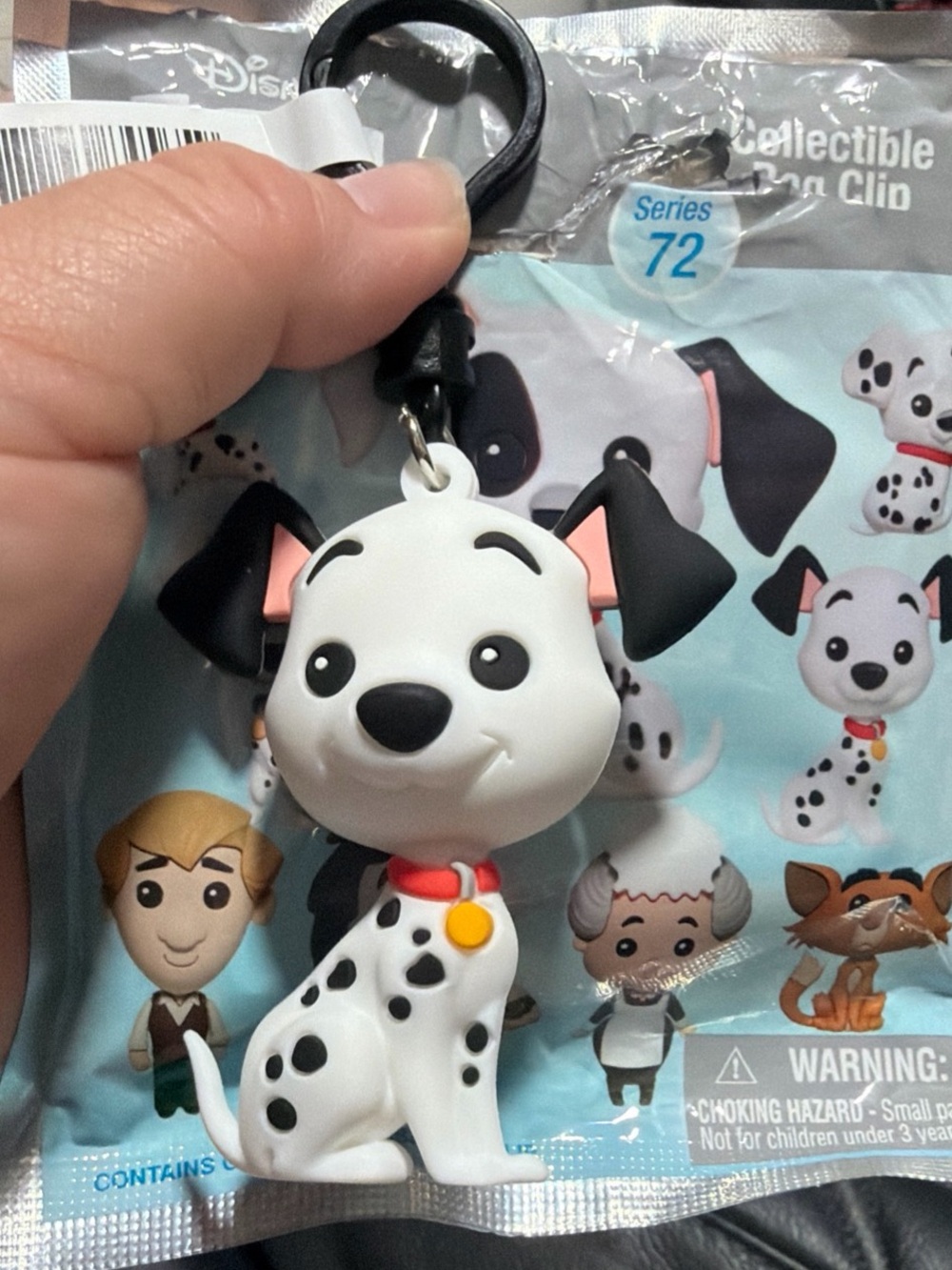 Disney Dalmatian Pogo Key Clip - White, Black, Red